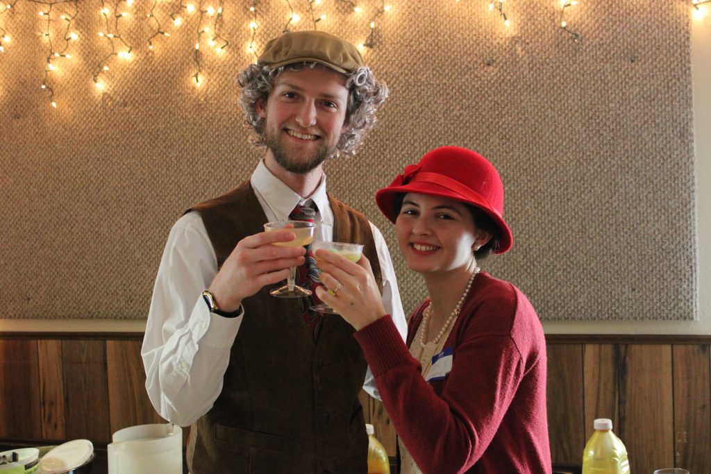 Couple in 1920's costume